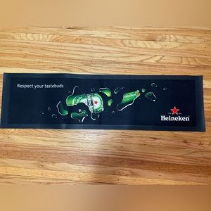 Heineken Bar Mat 35.5”x10” - Excellent Condition